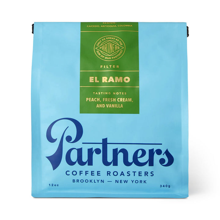 Bag of specialty roast coffee from Colombia, Nariño with notes of Rich Flavors