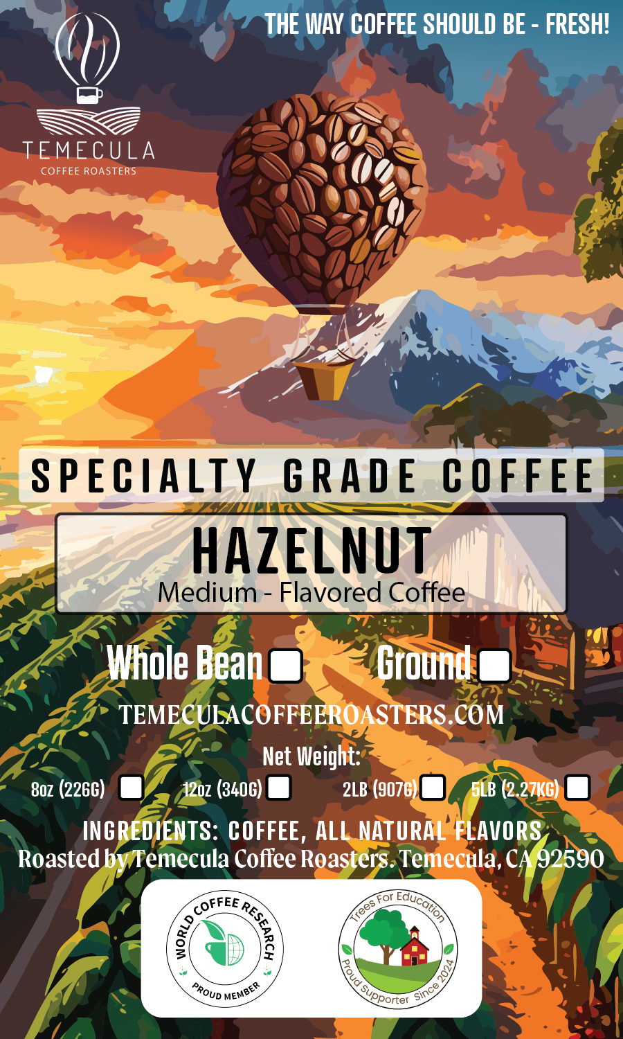 Hazelnut Flavored Coffee