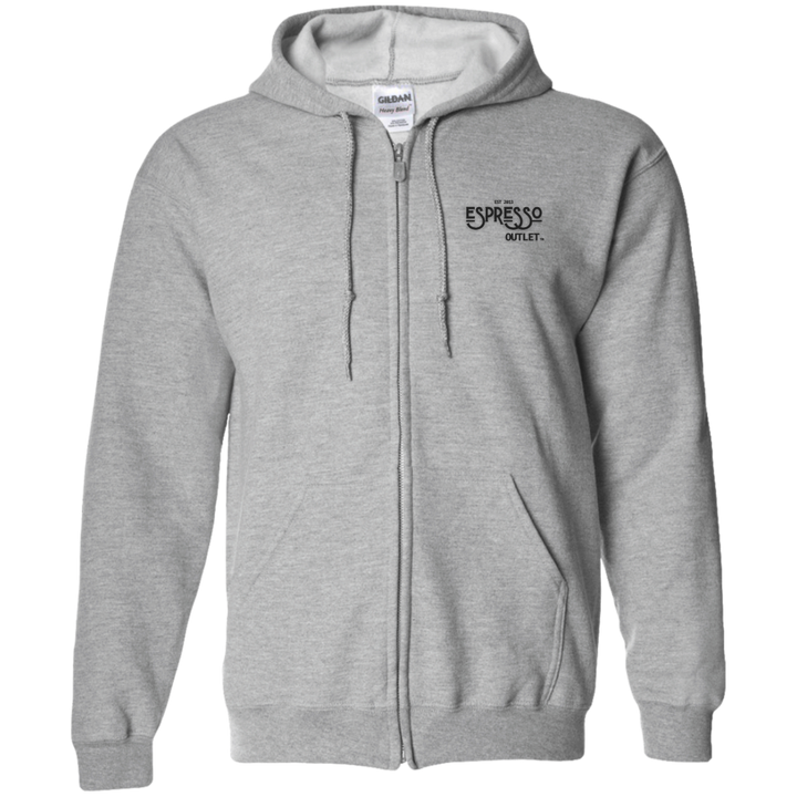 Espresso Outlet and Turin Gallatin - G186 Gildan Zip Up Hooded Sweatshirt