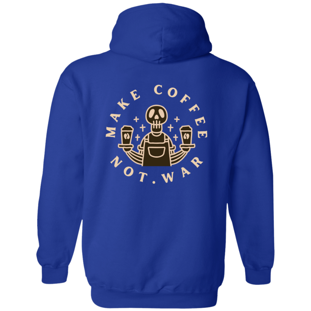 ID#B2M ** MAKE COFFEE HOODED FULL ZIP