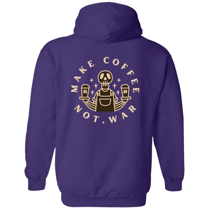 ID#B2M ** MAKE COFFEE HOODED FULL ZIP