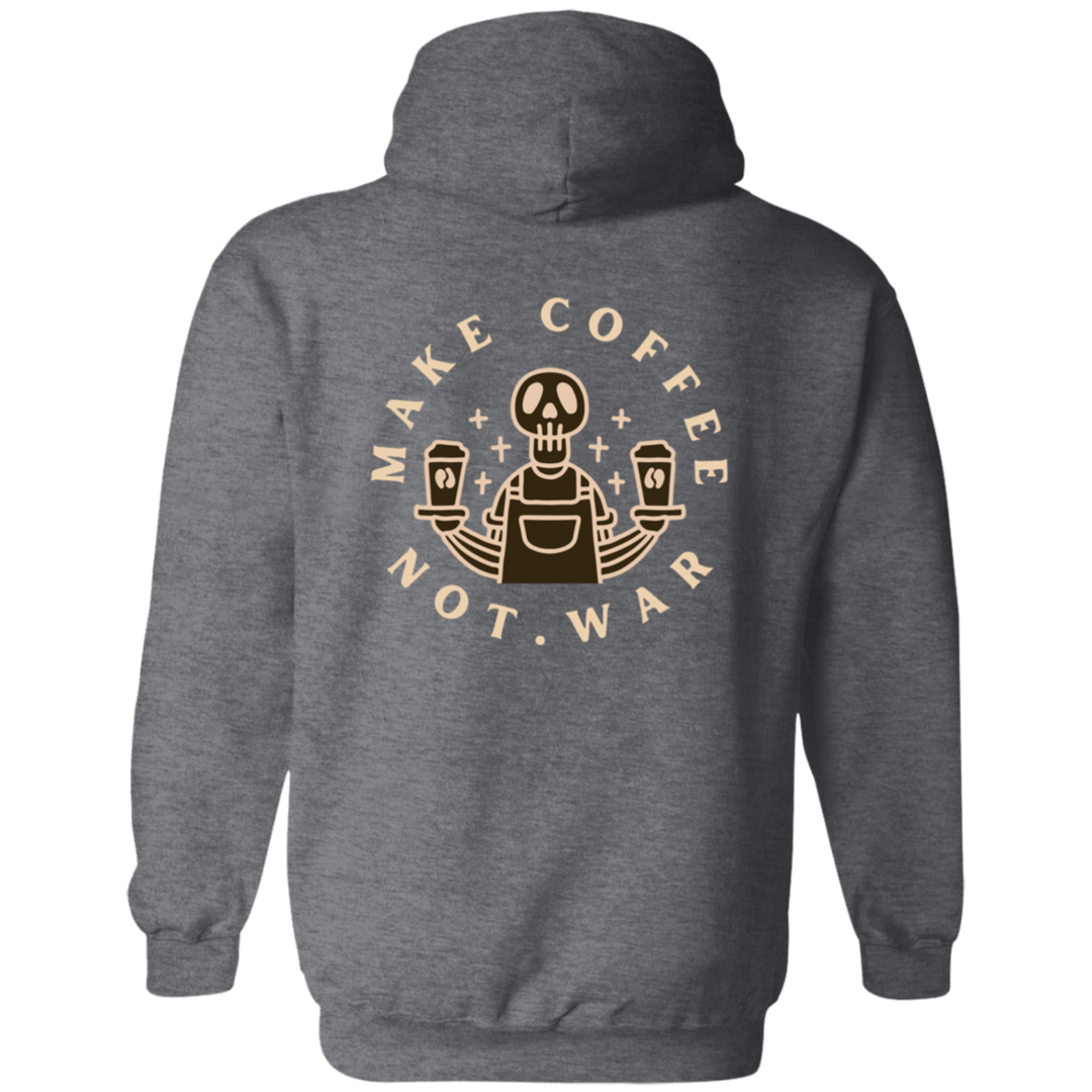 ID#B2M ** MAKE COFFEE HOODED FULL ZIP