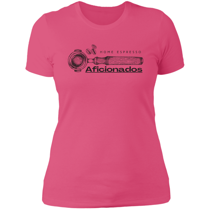 ID#A1W ** LADIES HOME ESPRESSO AFICIONADOS T-SHIRT
