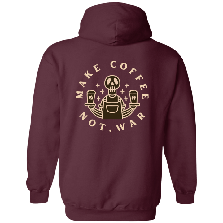 ID#B2M ** MAKE COFFEE HOODED FULL ZIP