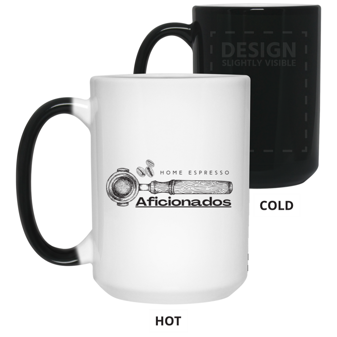 ID#A5 ** HOME ESPRESSO AFICIONADOS COLOR CHANGING COFFEE CUP