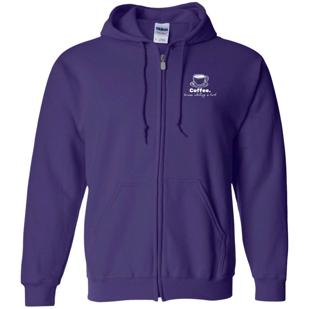 ID#N2M ** ADULTING FULL ZIP HOODIE