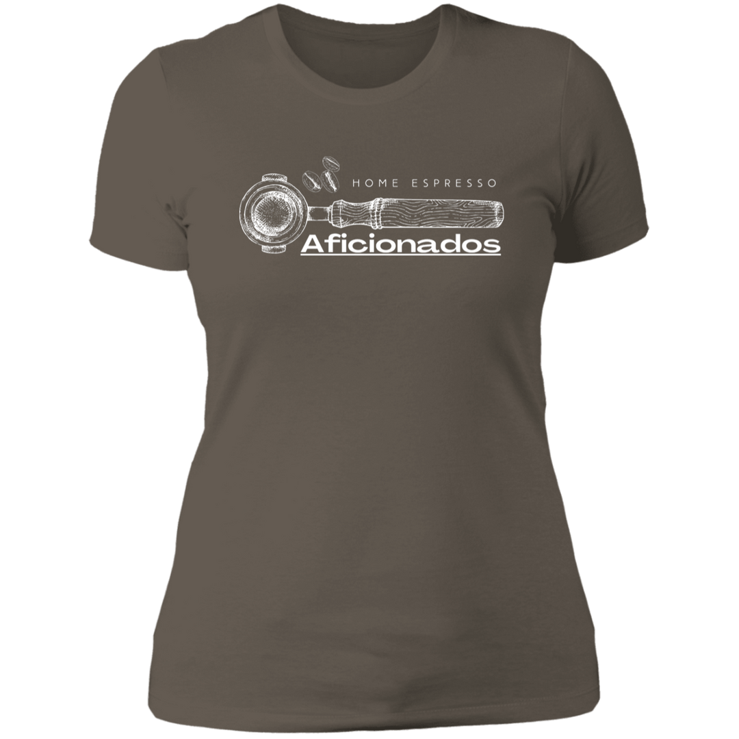 ID#A1W ** LADIES HOME ESPRESSO AFICIONADOS T-SHIRT