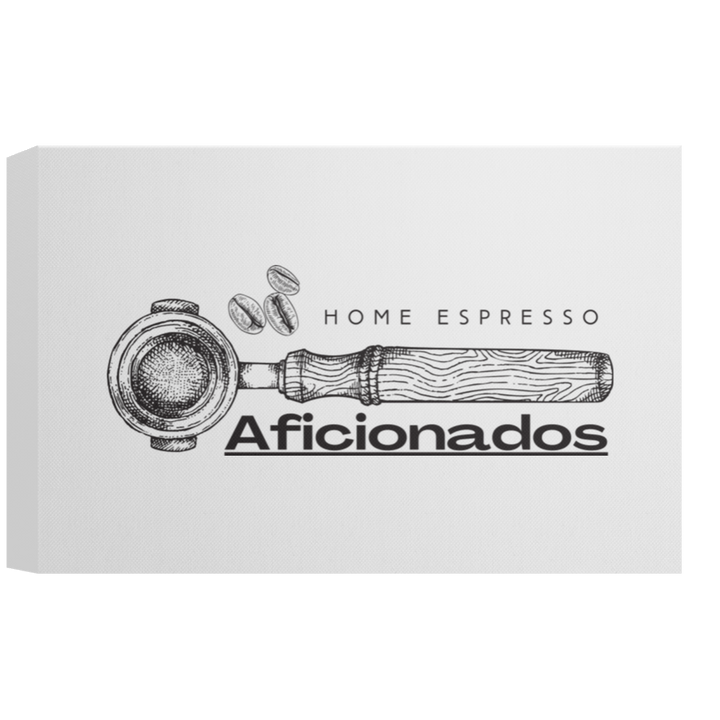 ID#A5Z ** HOME ESPRESSO AFICIONADOS CANVAS 1.5in FRAME