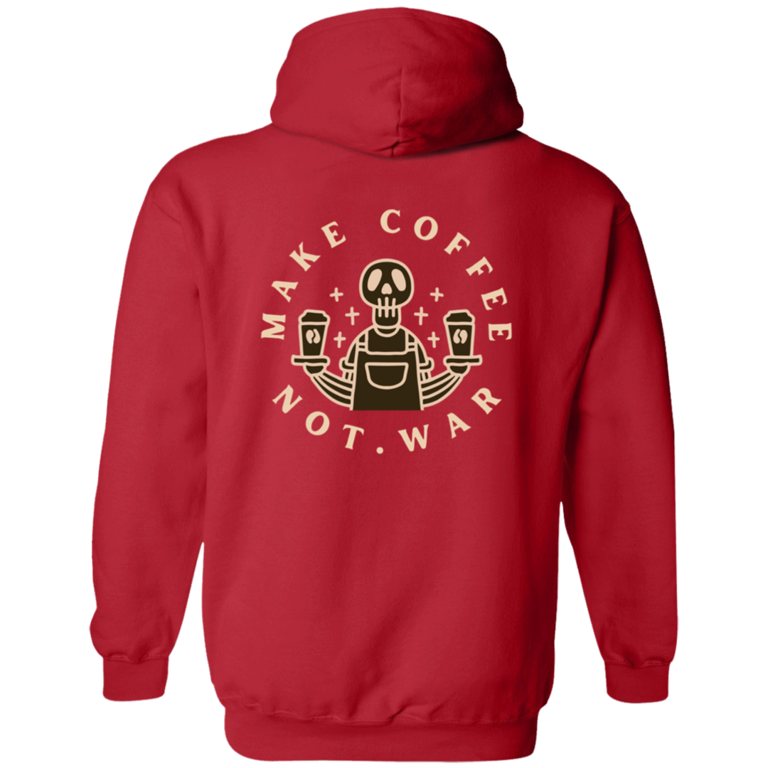 ID#B2M ** MAKE COFFEE HOODED FULL ZIP