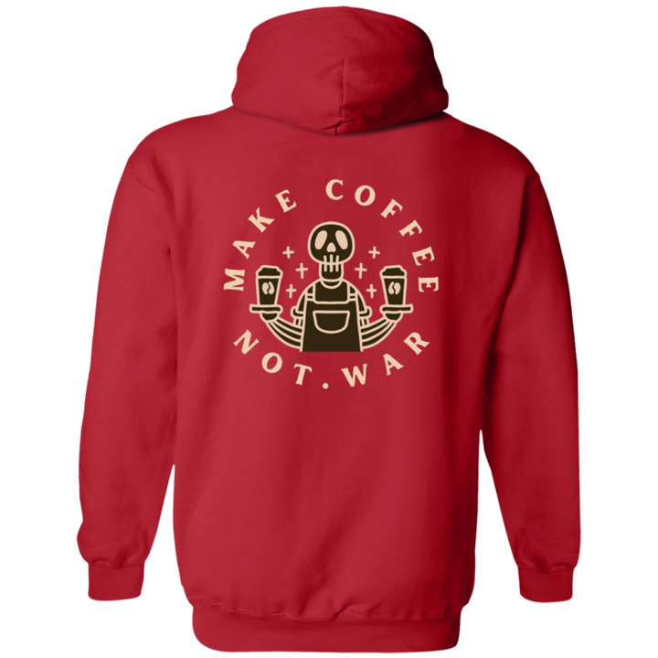 ID#B2M ** MAKE COFFEE HOODED FULL ZIP
