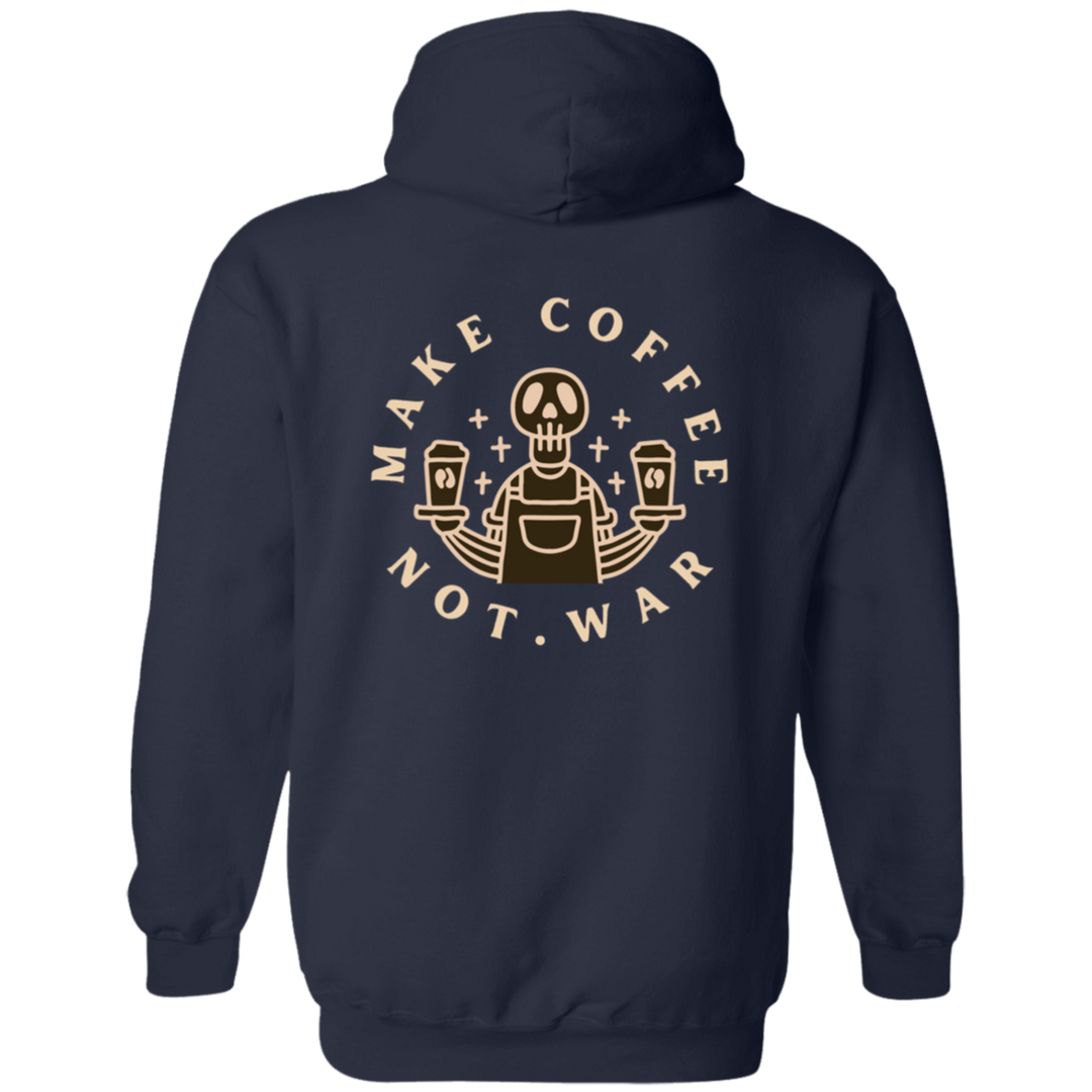 ID#B2M ** MAKE COFFEE HOODED FULL ZIP