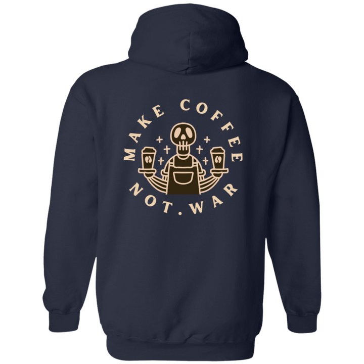 ID#B2M ** MAKE COFFEE HOODED FULL ZIP