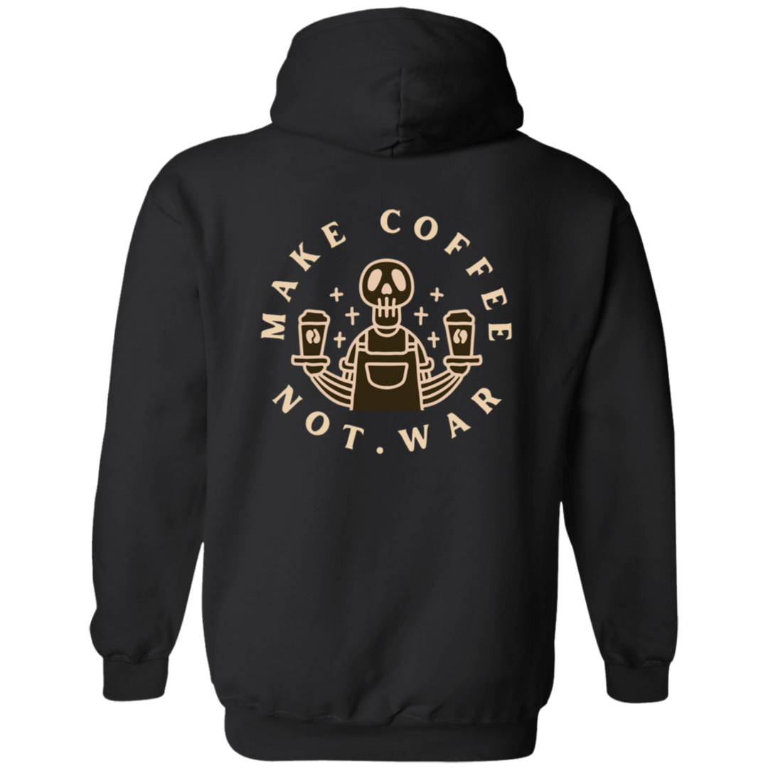 ID#B2M ** MAKE COFFEE HOODED FULL ZIP