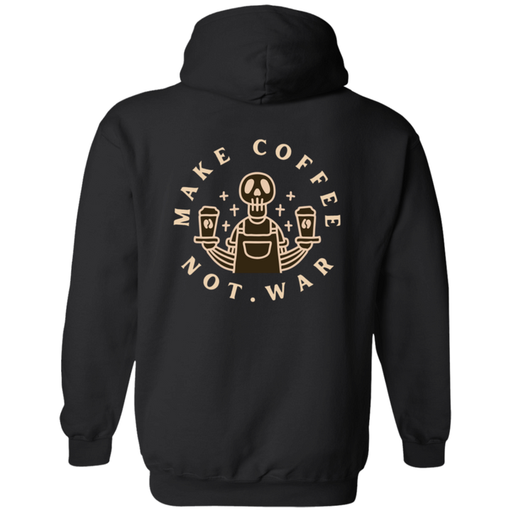 ID#B2M ** MAKE COFFEE HOODED FULL ZIP