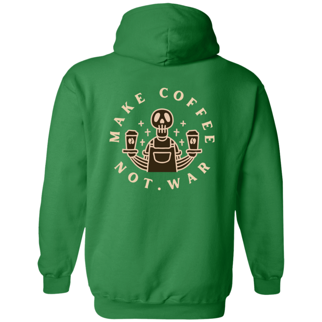 ID#B2M ** MAKE COFFEE HOODED FULL ZIP