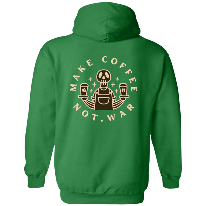 ID#B2M ** MAKE COFFEE HOODED FULL ZIP