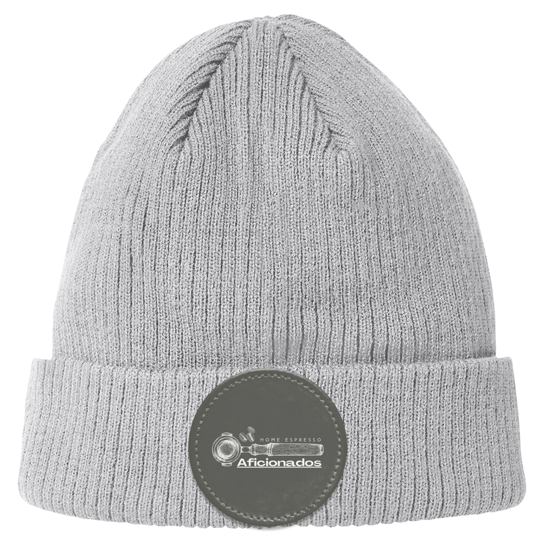 ID#A4 ** HOME ESPRESSO AFICIONADO CUFF BEANIE
