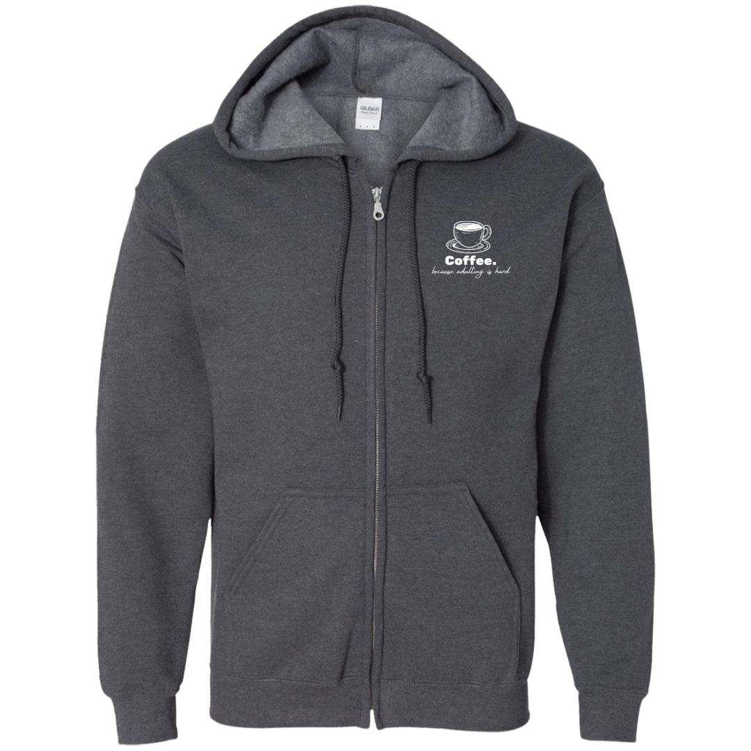 ID#N2M ** ADULTING FULL ZIP HOODIE