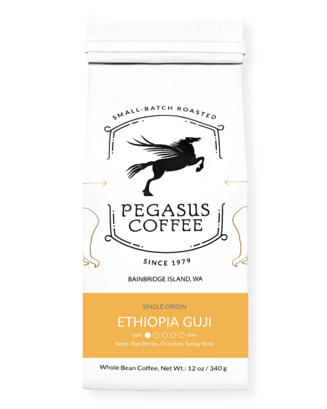 Bag of specialty roast coffee from Origin Unknown with notes of Chocolate
