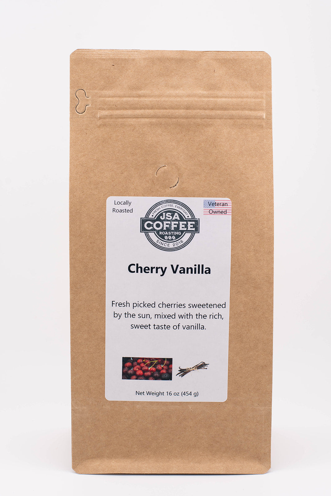 Bag of specialty roast coffee from Origin Unknown with notes of Rich Flavors