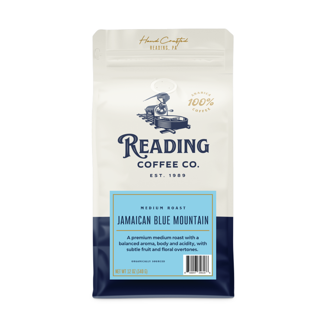 Bag of medium roast coffee from Blend with notes of Chocolate, Fruity, Floral