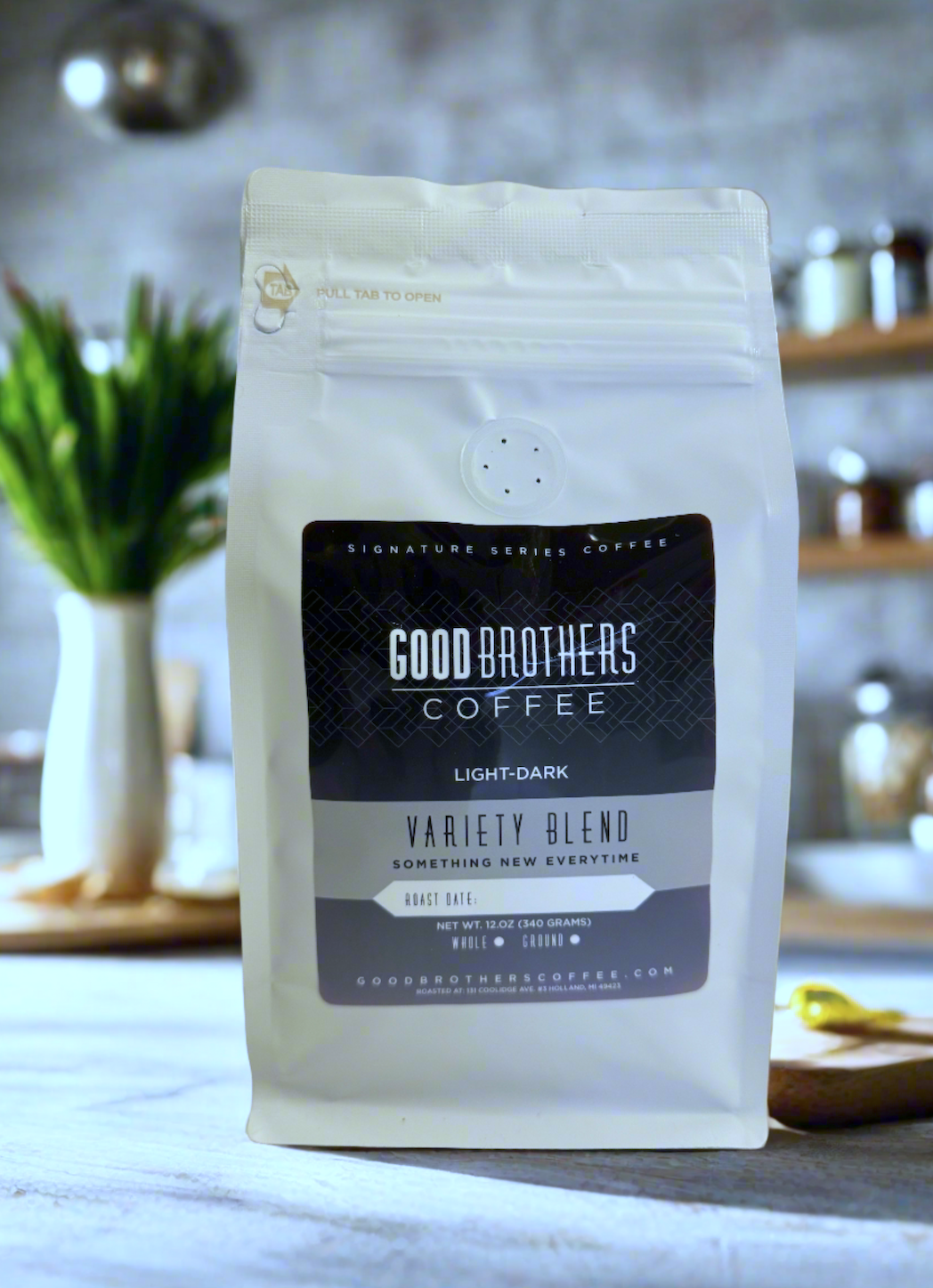 Bag of specialty roast coffee from Blend with notes of Rich Flavors