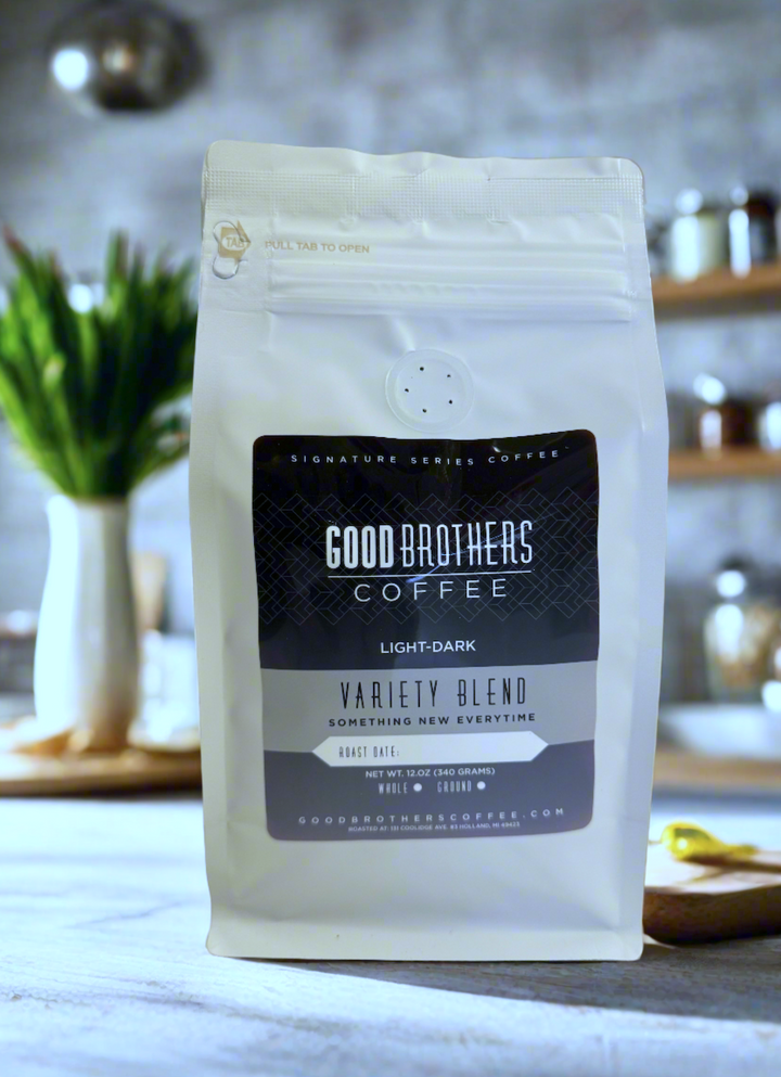 Bag of specialty roast coffee from Blend with notes of Rich Flavors