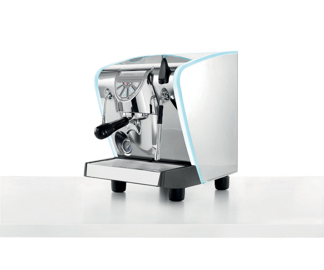 Nuova Simonelli Musica direct-connect espresso machine illustrating line-pressure pre-infusion