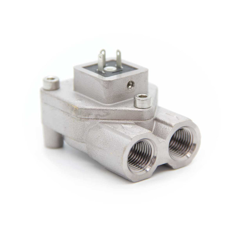 La Spaziale espresso machine flowmeter illustrating volumetric water measurement for programmed dosing