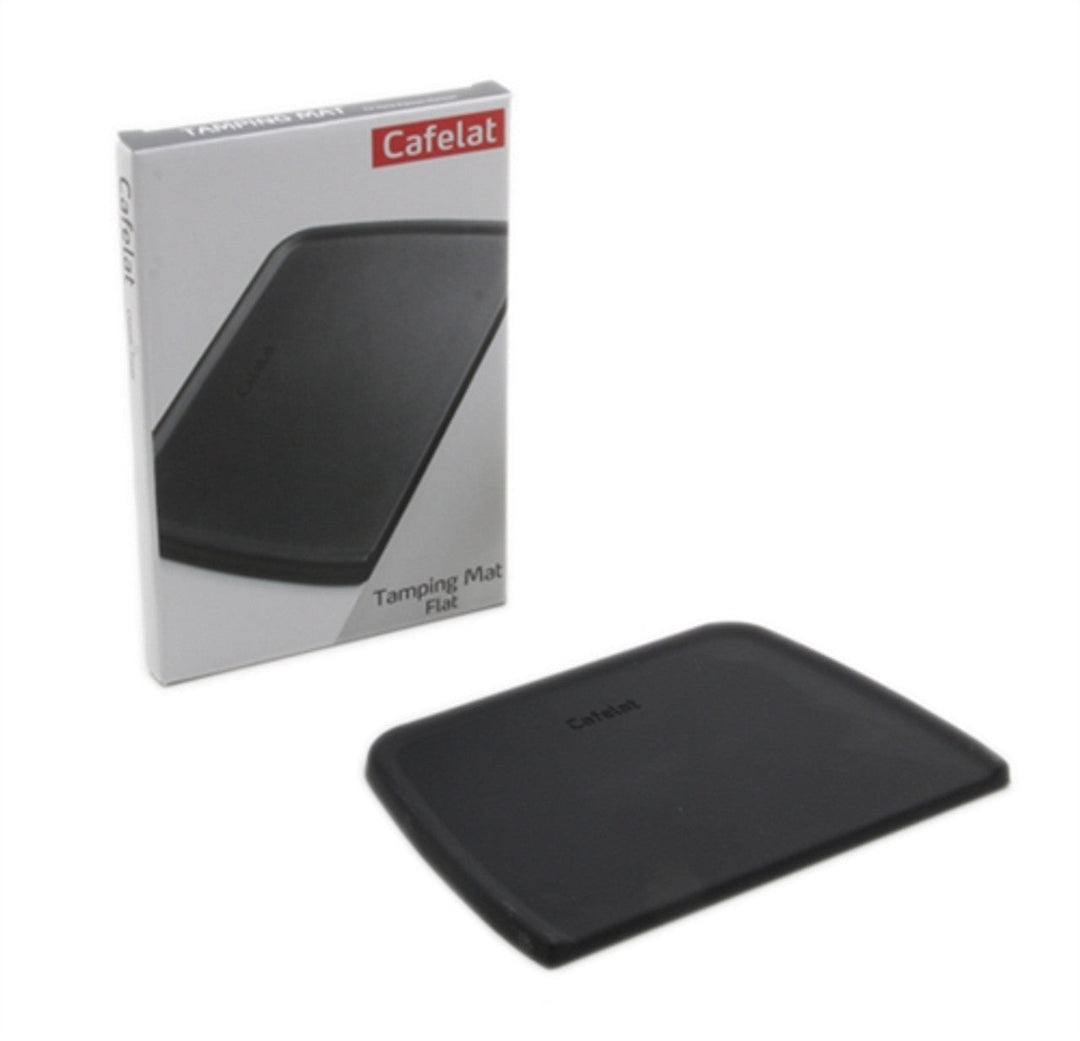 Cafelat flat espresso tamping mat for protecting the counter and supporting tamping workflow