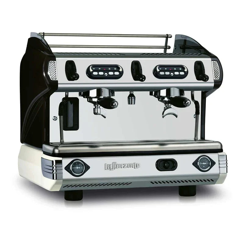 La Spaziale S9 EK Compact two-group espresso machine illustrating a compact commercial footprint