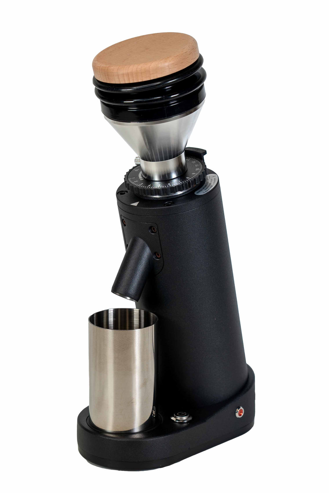 Black Turin SD40 single-dose grinder ready for first-use setup