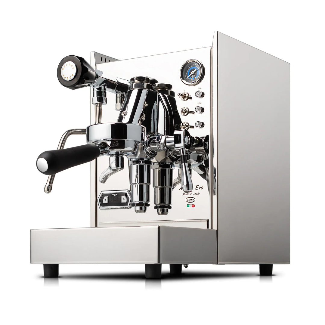 Quick Mill Alexia Evo espresso machine illustrating PID-controlled brew-temperature management