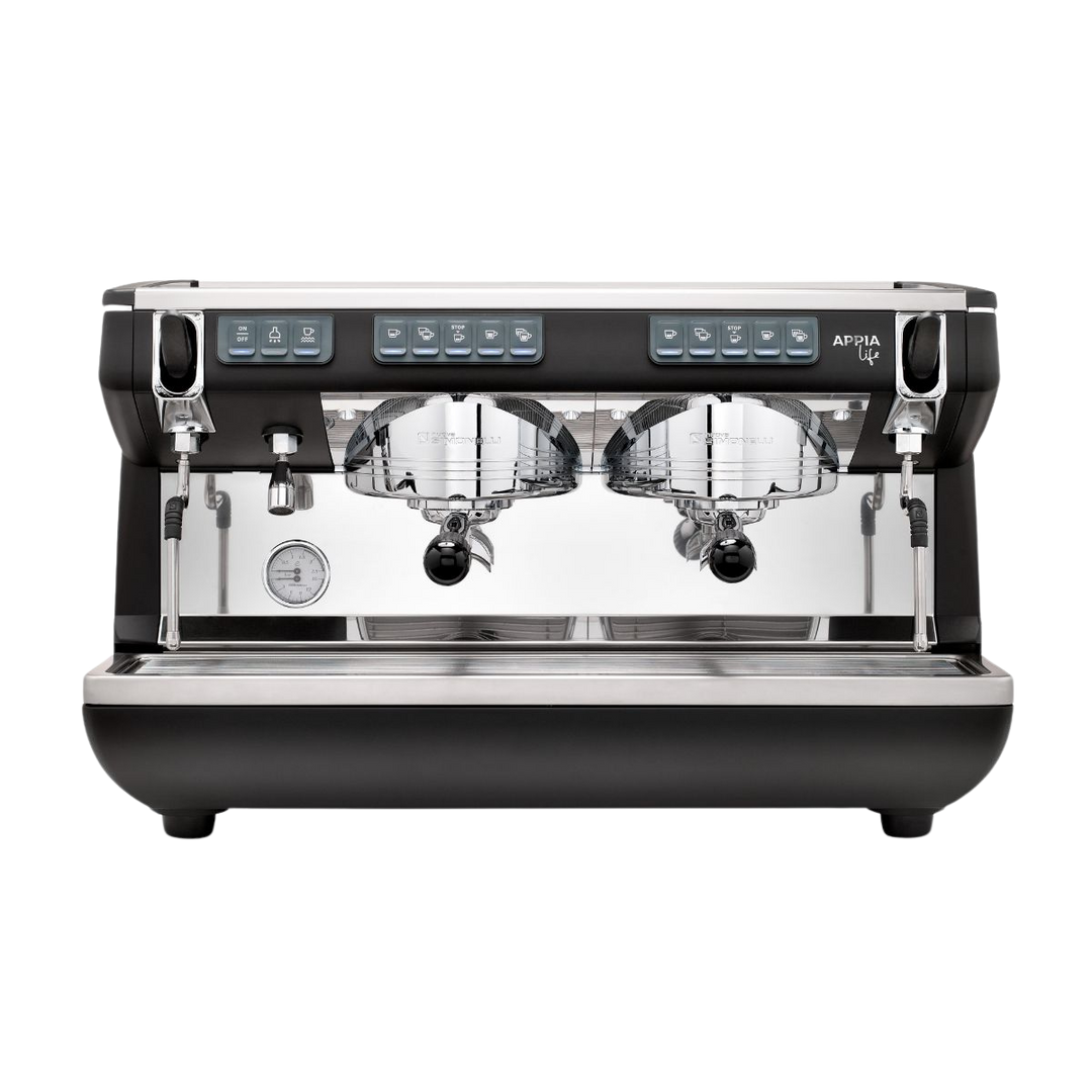 Front view of a Nuova Simonelli Appia Life commercial espresso machine
