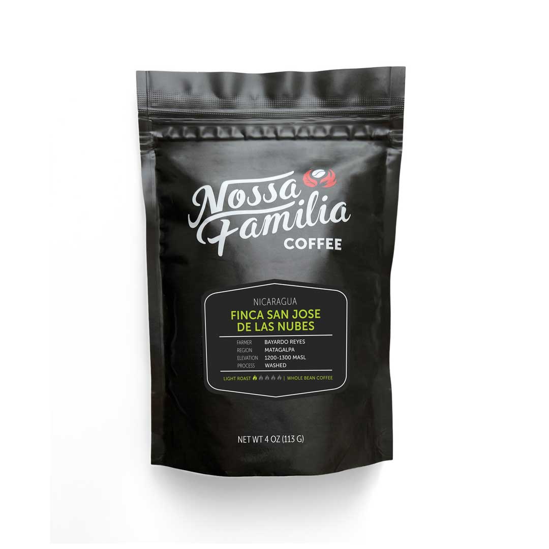 Bag of light roast coffee from Origin Unknown with notes of Fruity