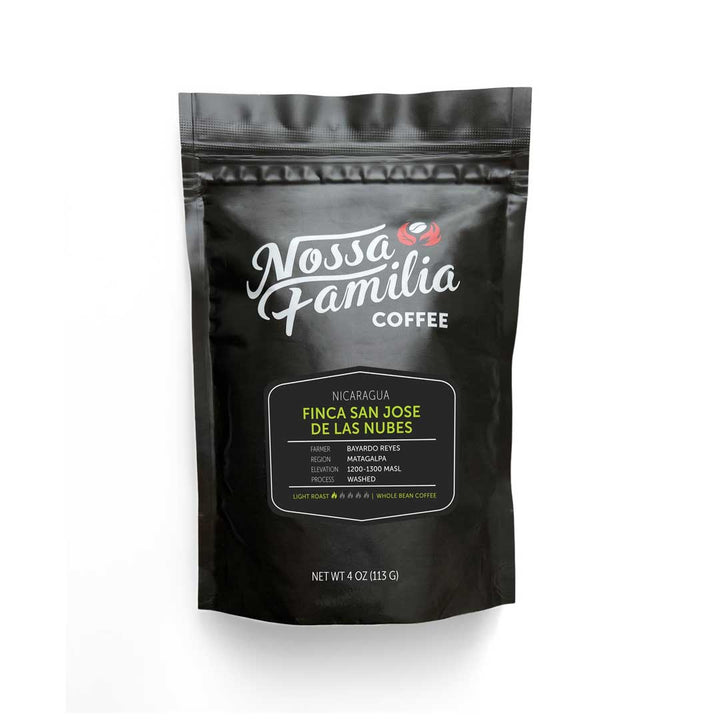 Bag of light roast coffee from Origin Unknown with notes of Fruity
