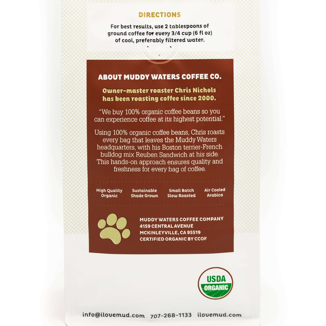 Bag of medium roast coffee from Origin Unknown with notes of Rich Flavors