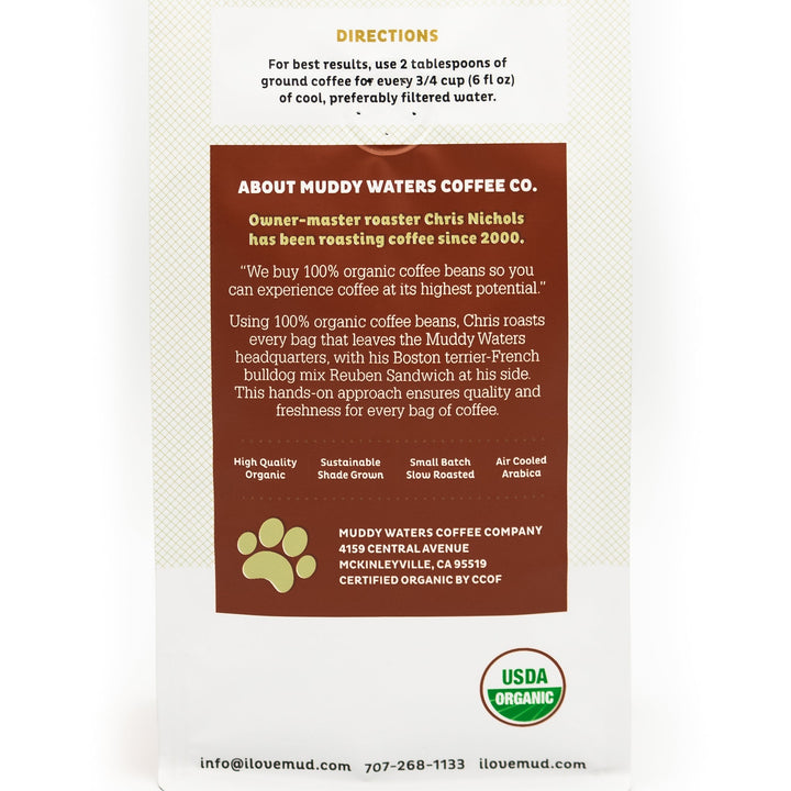 Bag of specialty roast coffee from Origin Unknown with notes of Chocolate