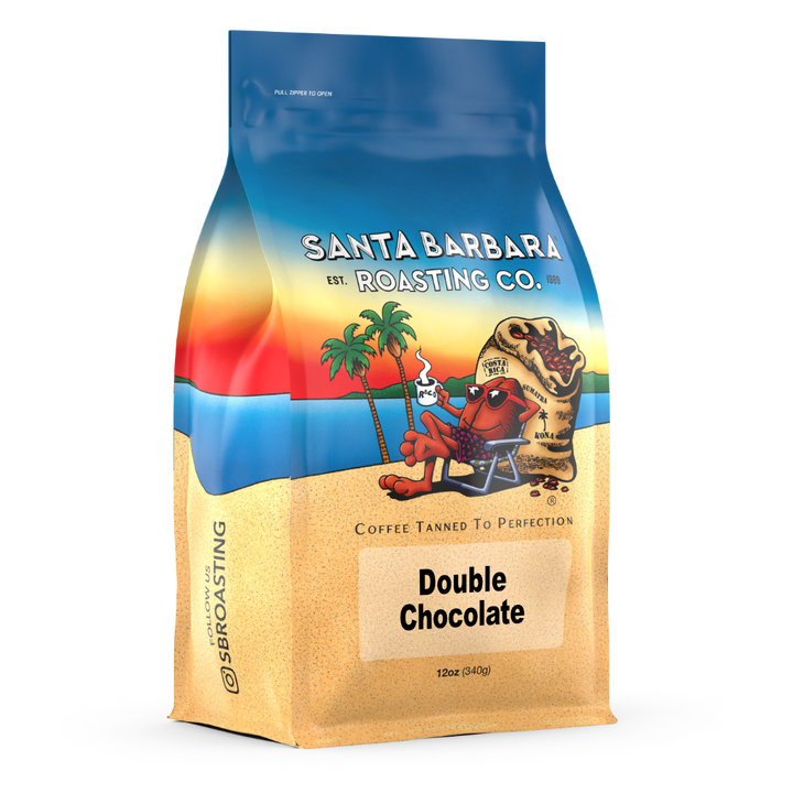 Bag of specialty roast coffee from Blend with notes of Chocolate