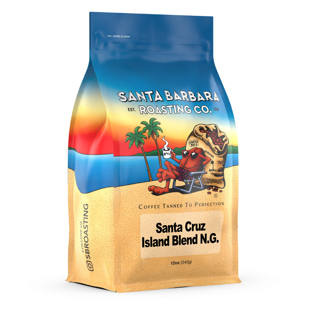 Bag of specialty roast coffee from Blend with notes of Chocolate