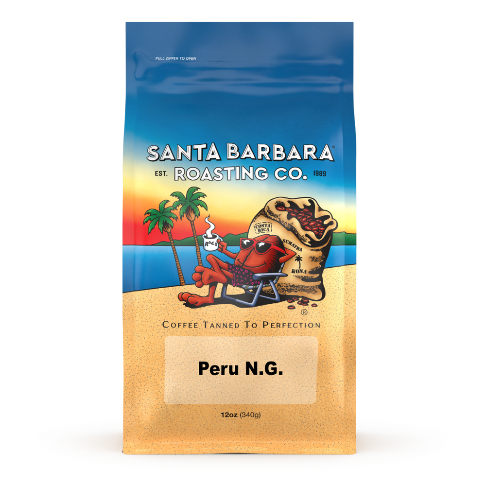 Bag of specialty roast coffee from Origin Unknown with notes of Rich Flavors
