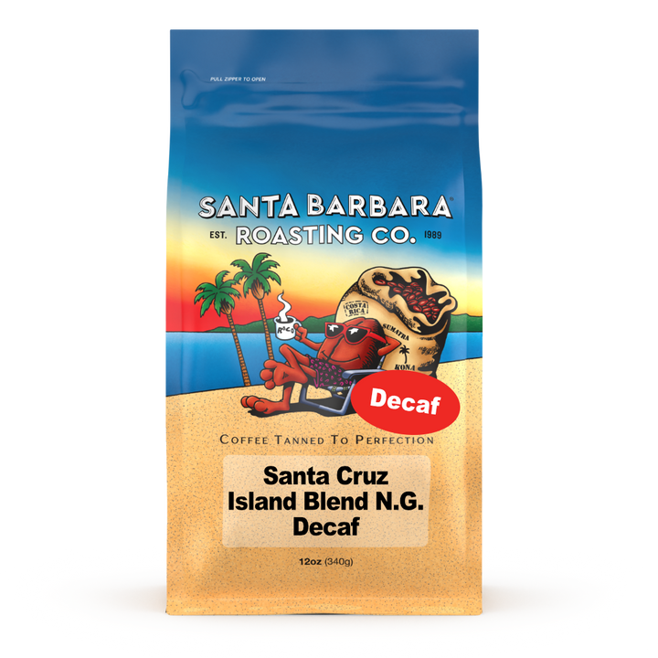 Bag of specialty roast coffee from Blend with notes of Chocolate