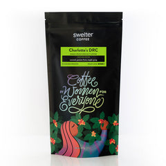Charlotte's DRC medium-dark coffee 12-ounce bag front