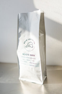 BoJo Bark Blend bag standing indoors in side light