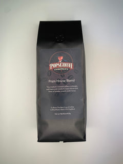Pops House Blend brewed coffee product scene