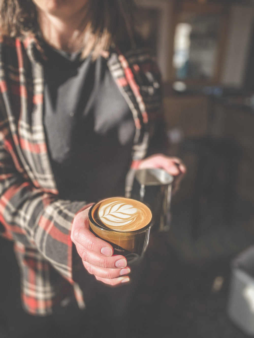 Bag of specialty roast coffee from Blend with notes of Chocolate, Fruity