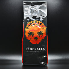 Daredevil Federales bag with orange skull artwork