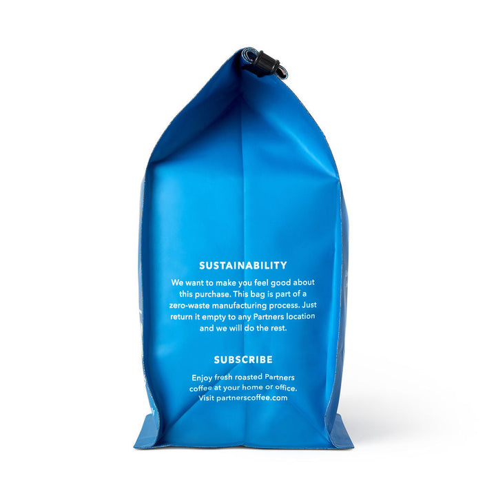 Bag of specialty roast coffee from Blend with notes of Chocolate
