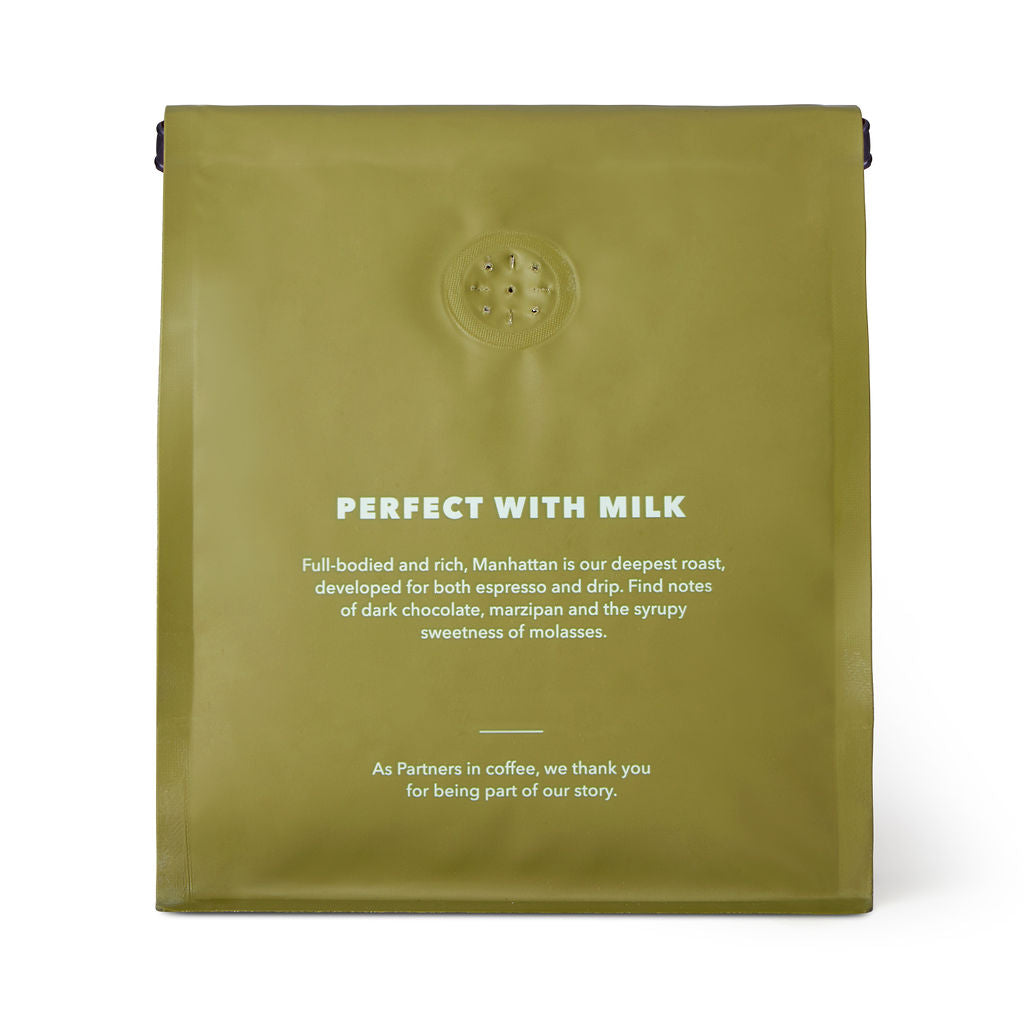 Bag of specialty roast coffee from Origin Unknown with notes of Chocolate