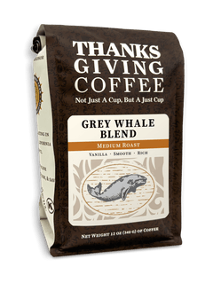 Grey Whale Vanilla Mocha Java Coffee Blend — coffee bag front